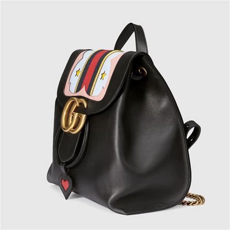 gucci halbmond|gucci marmont leather backpack.